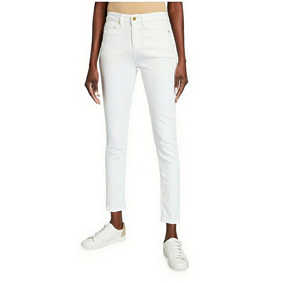 Michael Kors White Skinny Ankle Jeans 6 - Picture 6 of 8